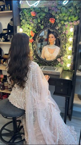 Innocent-bride-looking-at-mirror